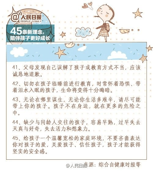 人民日報：45條陪伴孩子的新理念，值得收藏！