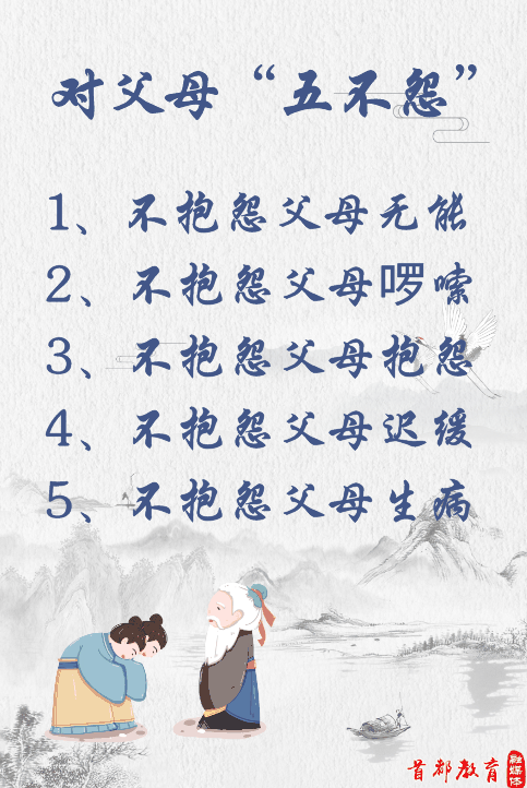 對子女七不責(zé)，對父母五不怨，這些古訓(xùn)你做到了嗎？