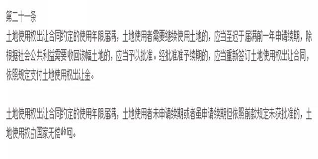 住宅70年，公寓40年，別墅50年，商業(yè)40年，到期后可以續(xù)期，不需申請(qǐng)，無(wú)前置條件，更不影響交易！