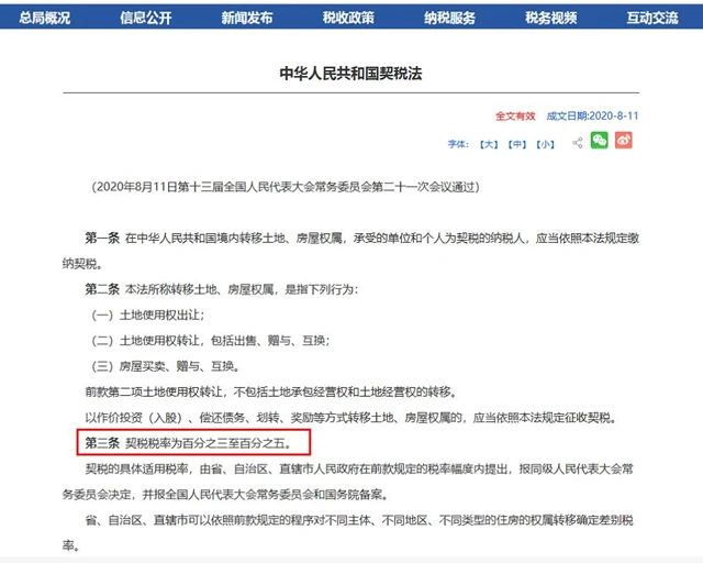 《契稅法》來了！契稅最低稅率3%一5%，首套3%二套5%，今年不買房，明年悔斷腸！